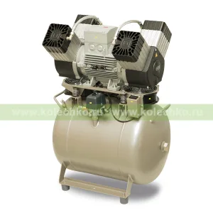 EKOM DK50 4VR/50/M — безмасляный компрессор без шкафа, с осушителем, для четырех стоматологических установок (215 л/мин, 6 – 8 бар) / Гарантия 2 года