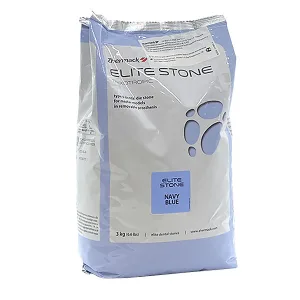 Элит Стоун гипс IV класса (Elite Stone Navy Blue), 3 кг, голубая сталь, Zhermack