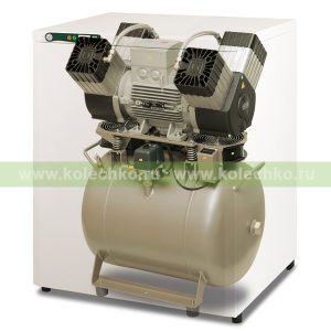 EKOM DK50 4VR/50S – безмасляный компрессор со шкафом, без осушителя, для четырех стоматологических установок (250 л/мин, 6 – 8 бар) / Гарантия 2 года