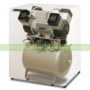 EKOM DK50 4VR/50S/M — безмасляный компрессор со шкафом, с осушителем, для четырех стоматологических установок (200 л/мин, 6 – 8 бар) / Гарантия 2 года