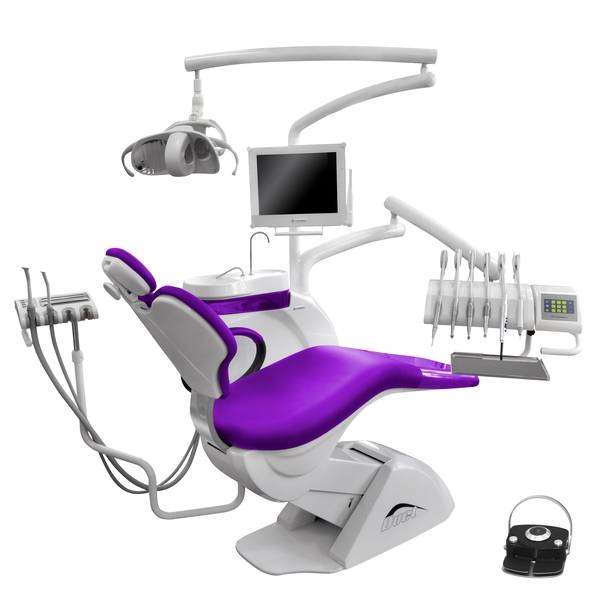 CHIROMEGA 654 Duet – cтоматологическая установка с верхней подачей шлангов