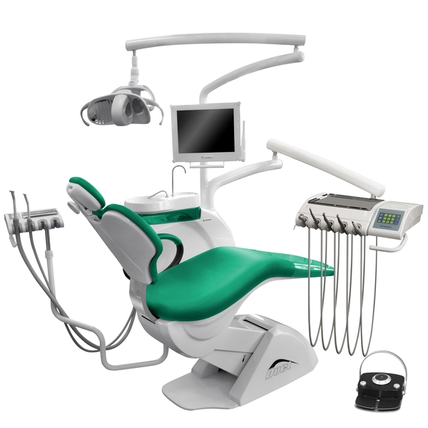CHIROMEGA 654 Duet – cтоматологическая установка с нижней подачей шлангов