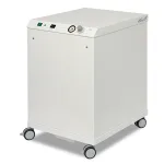 EKOM DK50 2V/M MOBILE — мобильный безмасляный компрессор в шкафу на колесах, с осушителем (104 л/мин, 6 бар) / Гарантия 2 года