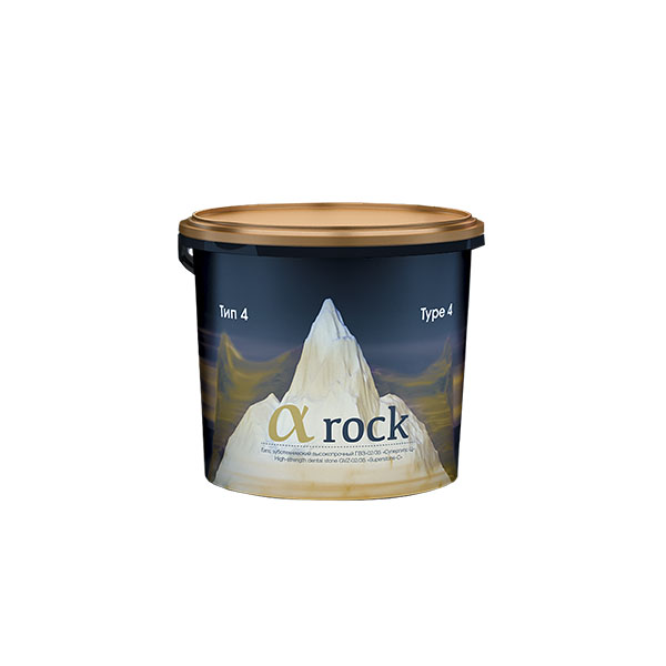 Гипс зуботехнический αROCK тип 4 (бежевый), банка, 3 кг