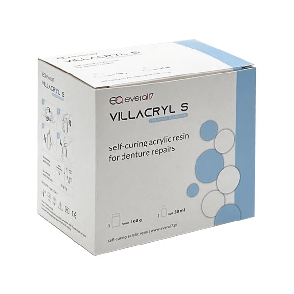 Пластмасса холодной полимеризации Villacryl S (V4), 100гр + 50мл