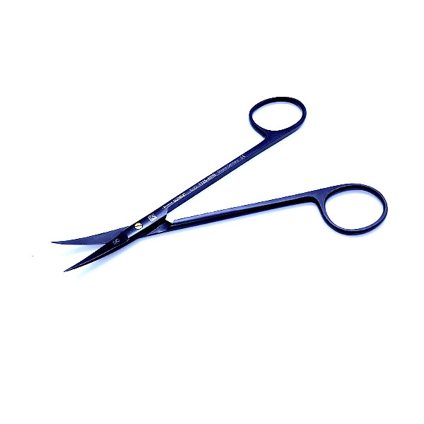Ножницы черные Joseph Ultra изогнутые 1125-400B, 14 см, Schwert